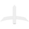 Ekena Millwork Bellingham Architectural Grade PVC Gable Bracket, 36"W x 21"H x 2"D x 4"F, 14/12 Pitch GBP036X21X0204BEL00 - alternate 5